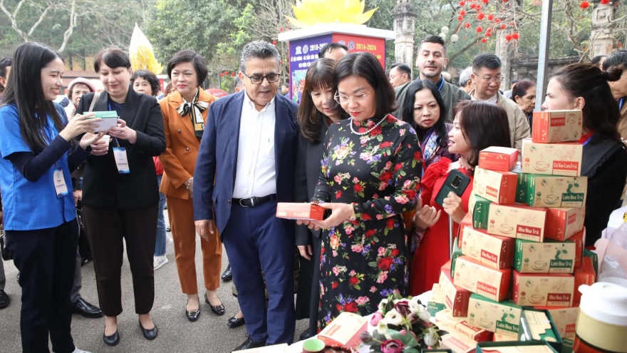 Foreign diplomats go on spring tour in Hanoi